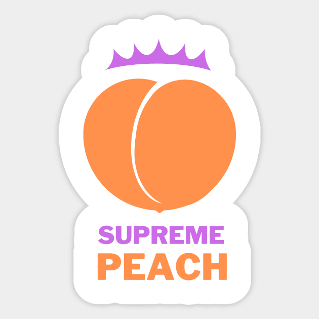 Peach Queen Sticker by supremepeach